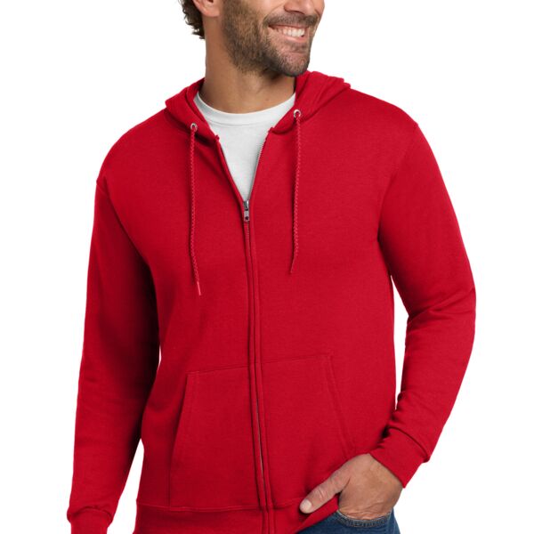 ComfortBlend ® Full Zip Unisex Hooded Sweatshirt Thumbnail